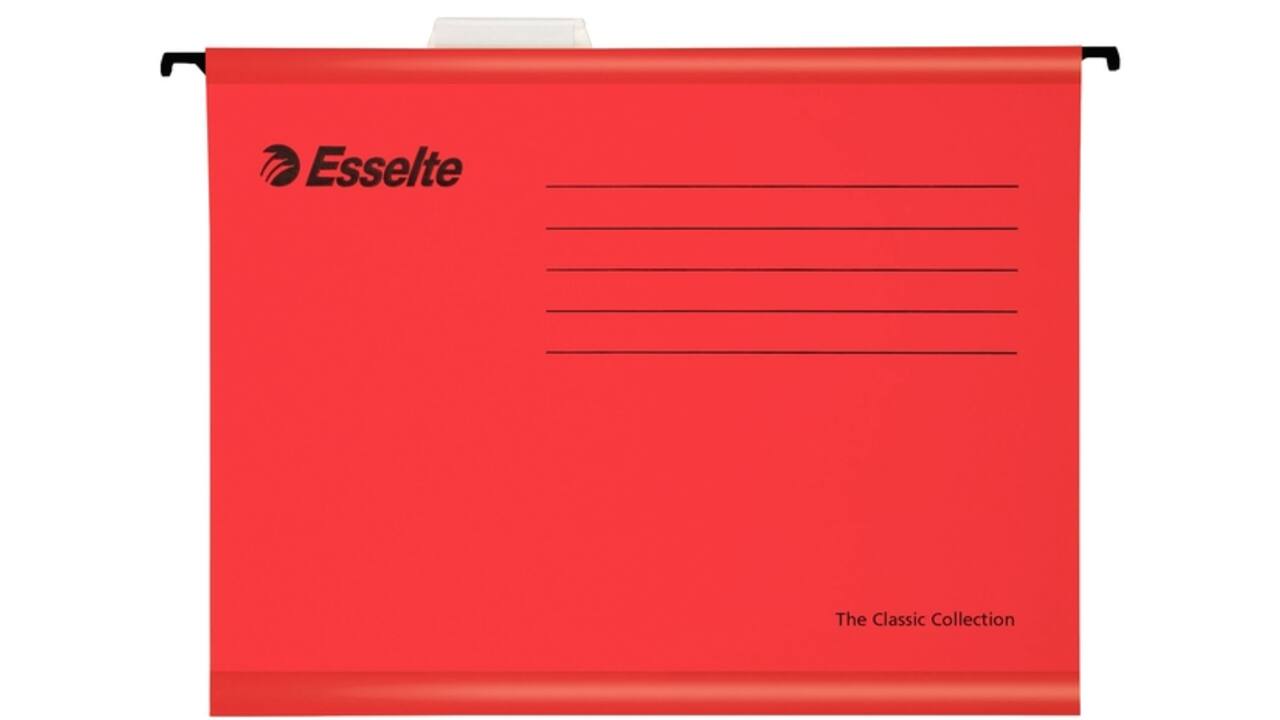 Hangmap Esselte Classic A4 V-bodem 345x240mm rood
