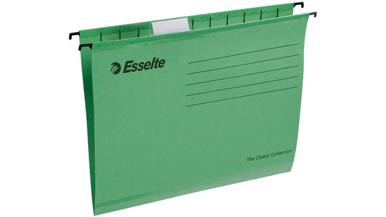 Hangmap Esselte Classic A4 V-bodem 345x240mm groen