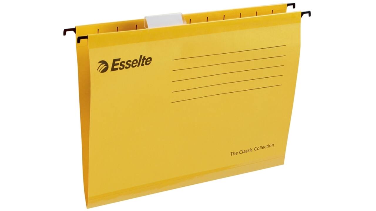 Hangmap Esselte Classic A4 V-bodem 345x240mm geel
