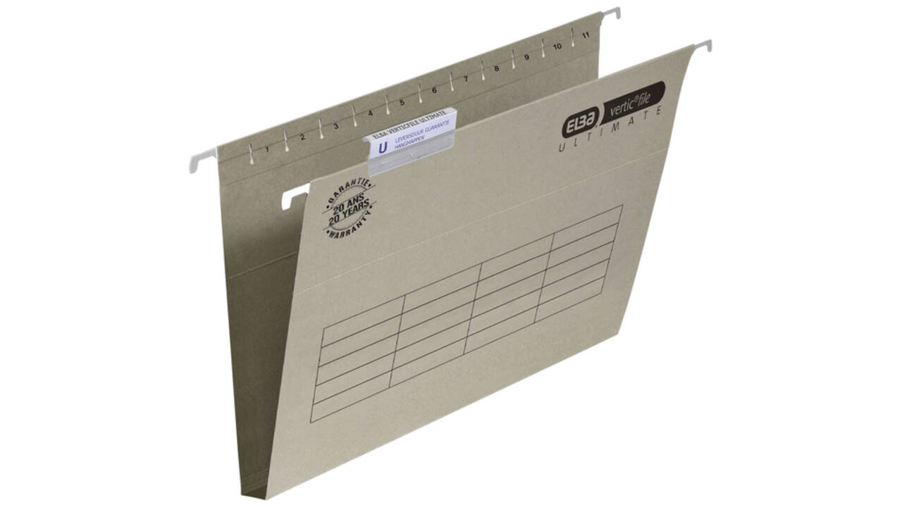 Hangmap Elba Verticfile Ultimate folio 30mm grijs