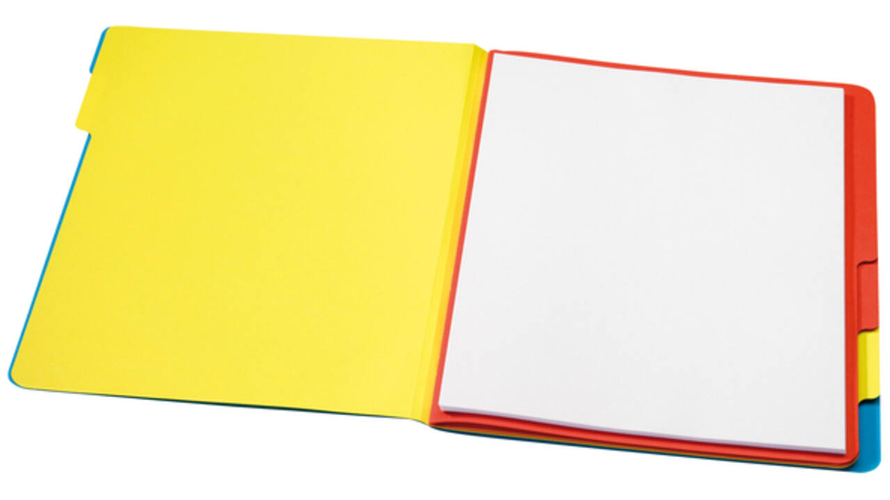 Sorteermap Secolor sixtab 6 tabbladen 270gr blauw