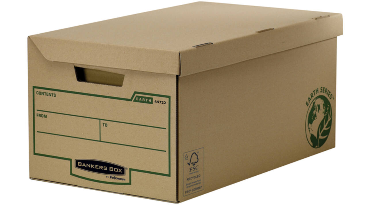 Archiefdoos Bankers Box Earth flip top bruin