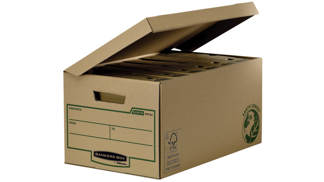 Archiefdoos Bankers Box Earth flip top bruin