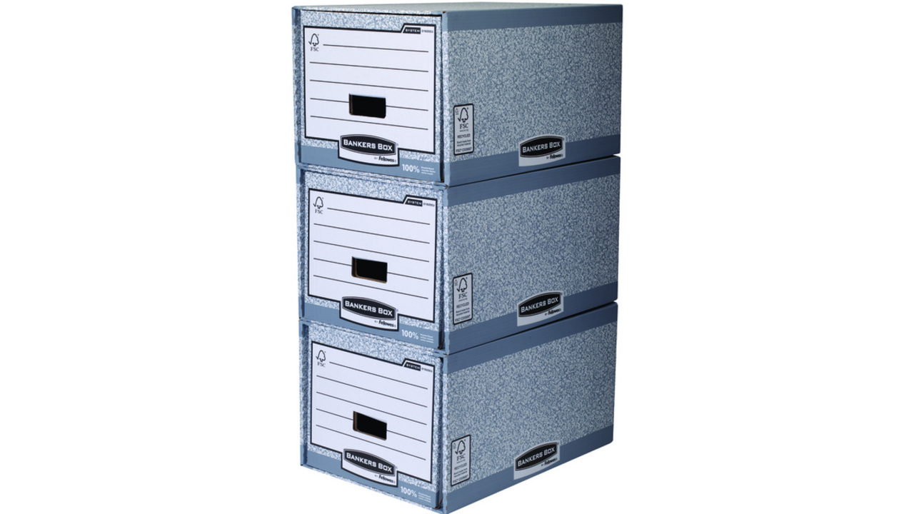 Archieflade Bankers Box A4 System A4 grijs
