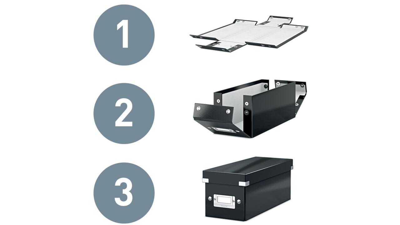 Opbergbox Leitz WOW Click & Store 220x160x282mm wit