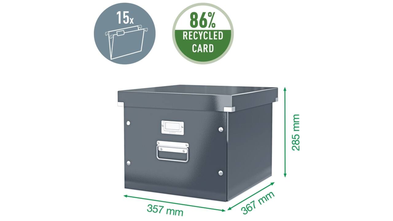Hangmappenbox Leitz Click & Store 320x240x335mm wit