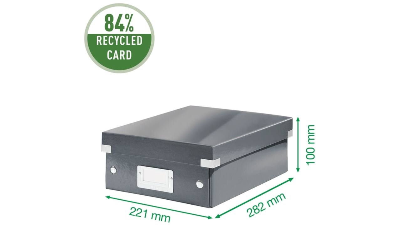 Sorteerbox Leitz WOW Click & Store 280x100x370mm wit