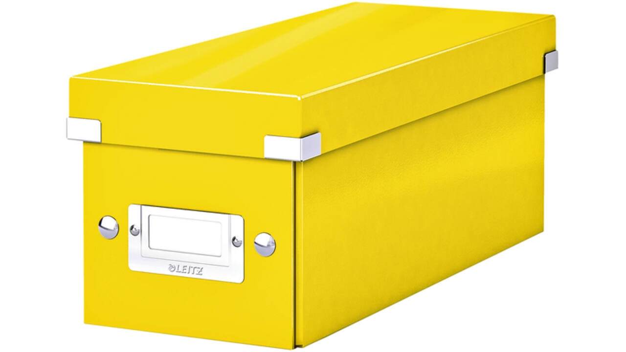 CD-box Leitz WOW Click&Store 143 x 136 x 352 mm geel