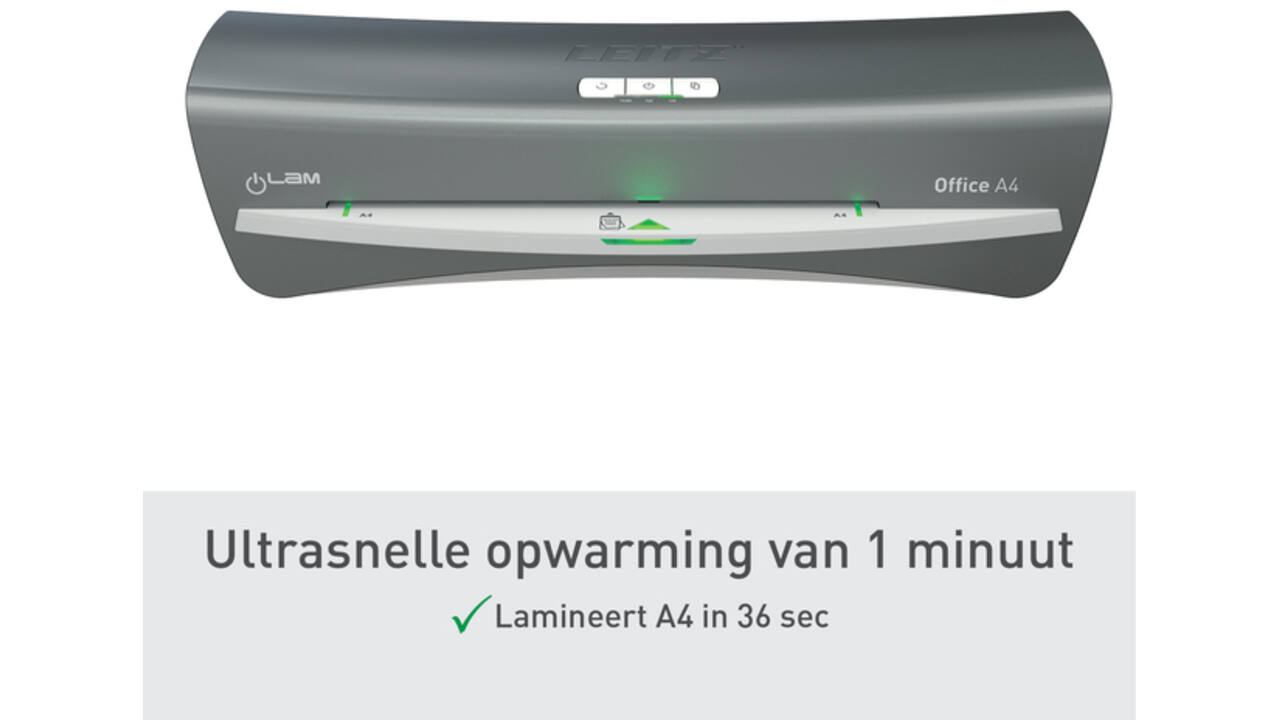 Lamineermachine Leitz iLAM Office A4 zilver