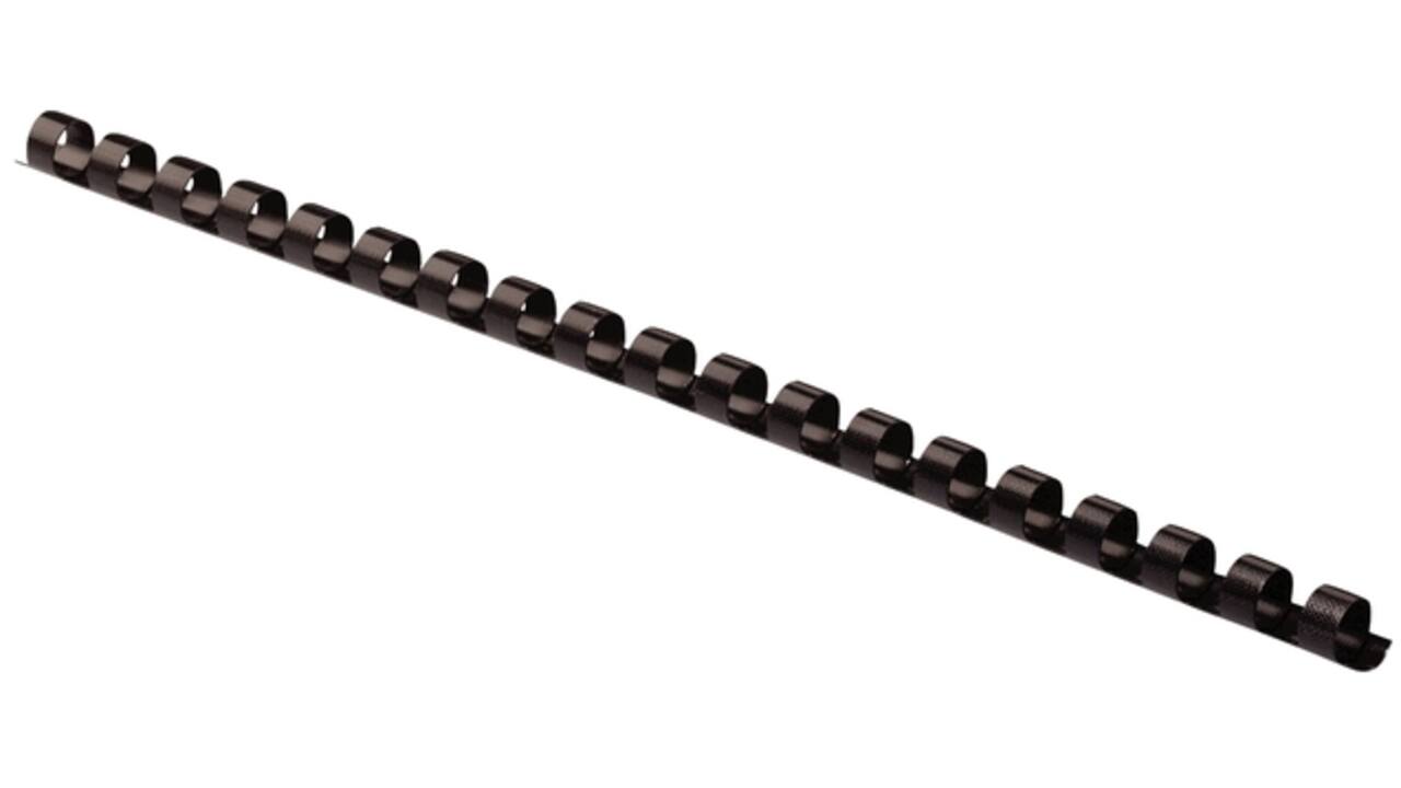 Bindrug Fellowes 6mm 21rings A4 zwart 100stuks