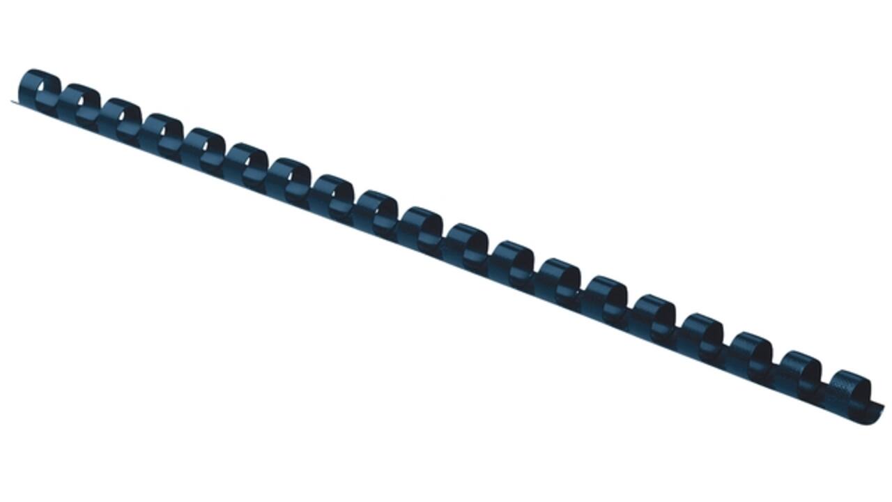 Bindrug Fellowes 8mm 21rings A4 zwart 100stuks