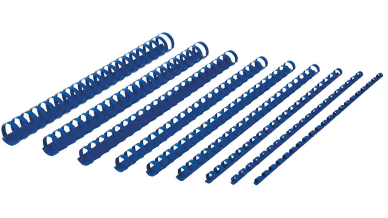 Bindrug GBC 6mm 21rings A4 blauw 100 stuks