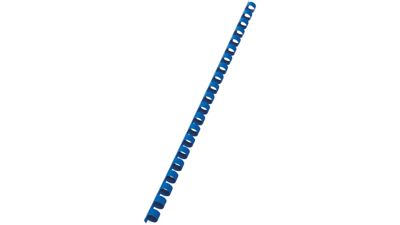 Bindrug GBC 10mm 21rings A4 blauw 100stuks