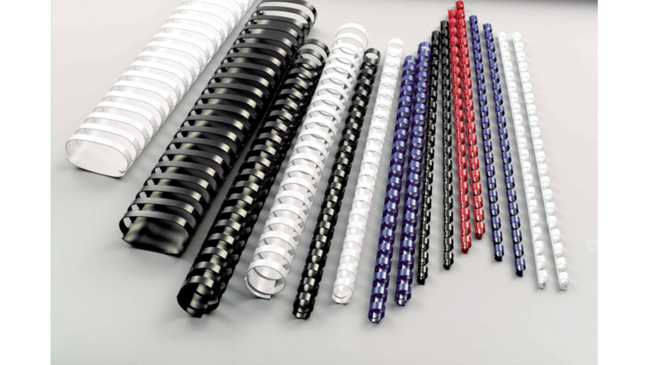 Bindrug GBC 12mm 21rings A4 zwart 100stuks