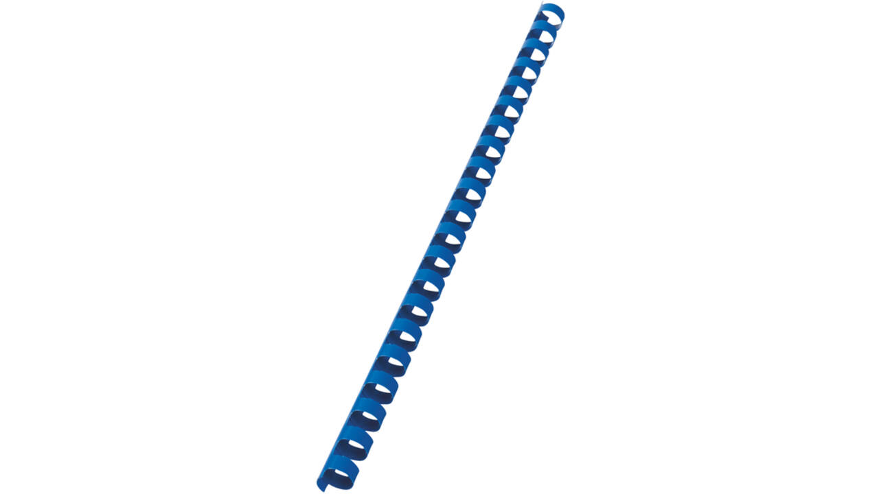 Bindrug GBC 12mm 21rings A4 blauw 100stuks
