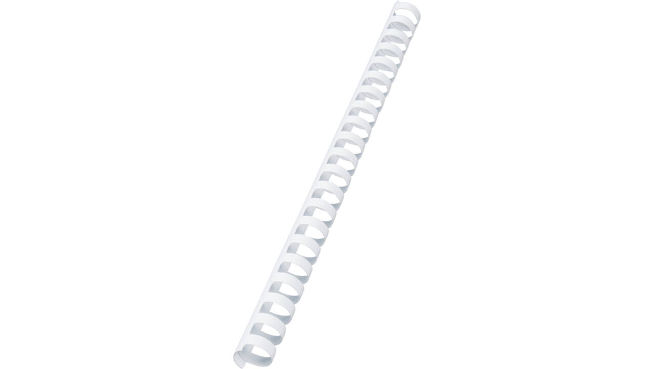 Bindrug GBC 19mm 21rings A4 wit 100stuks