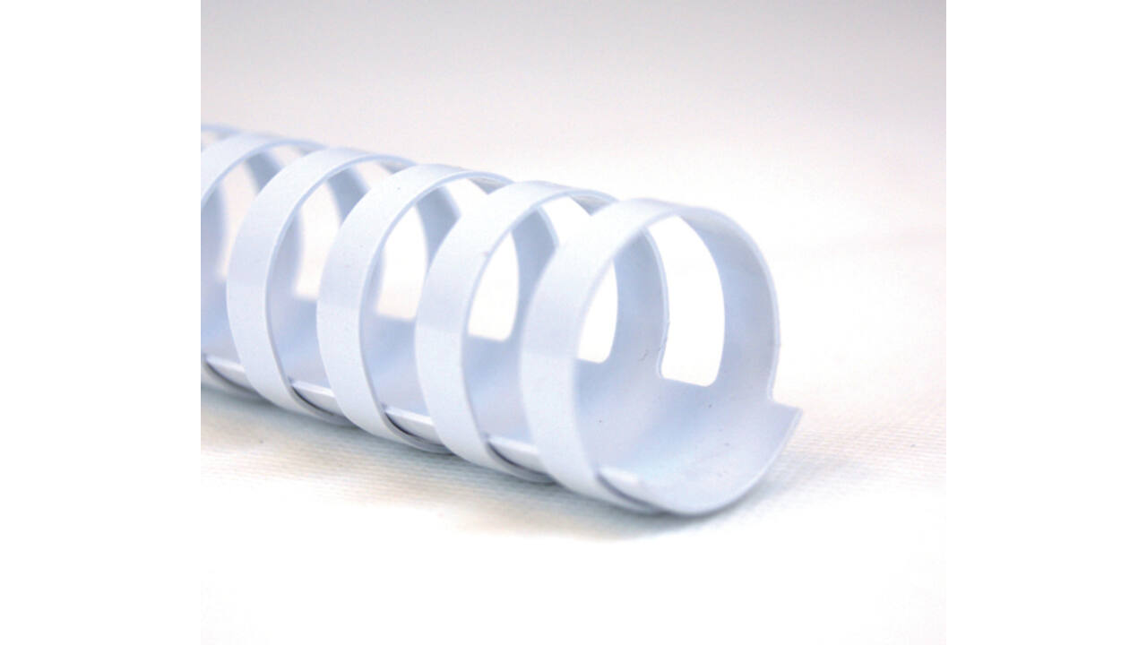 Bindrug GBC 22mm 21rings A4 wit 100stuks