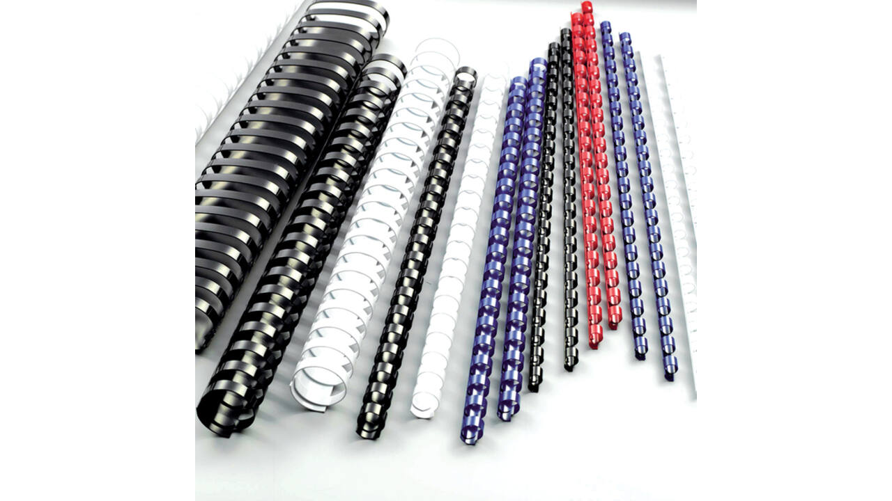 Bindrug GBC 25mm 21rings A4 zwart 50stuks