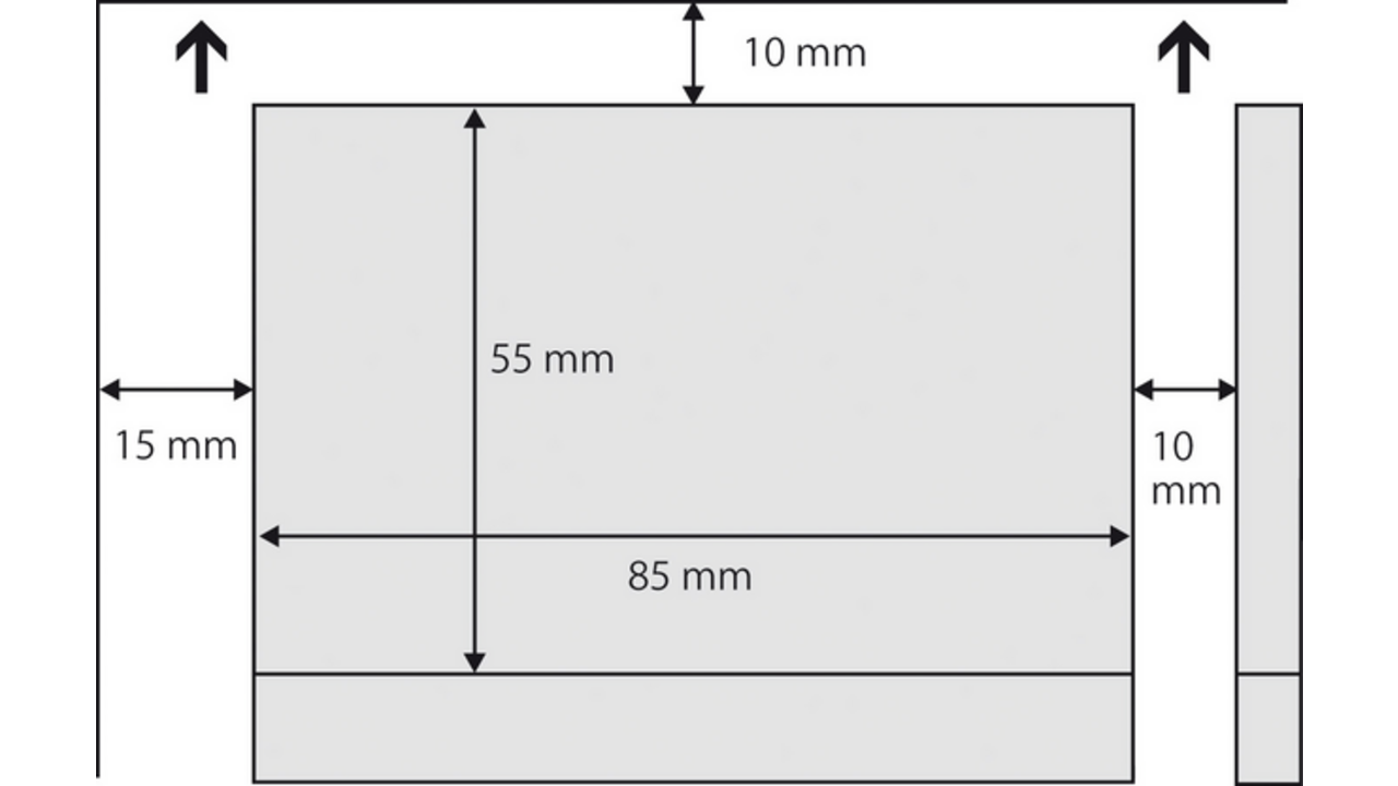 Visitekaart Sigel 85x55mm blanco 190gr afgeronde hoeken wit 100 stuks