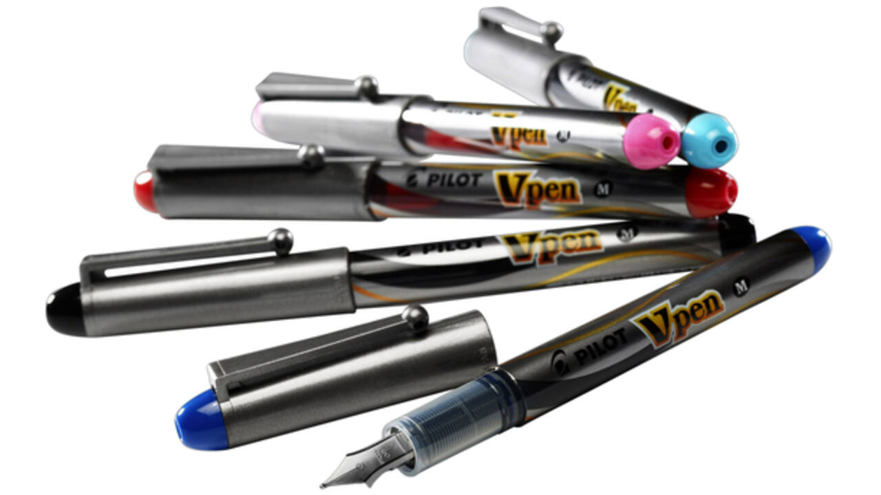 Vulpen Pilot Vpen medium zilver/blauw