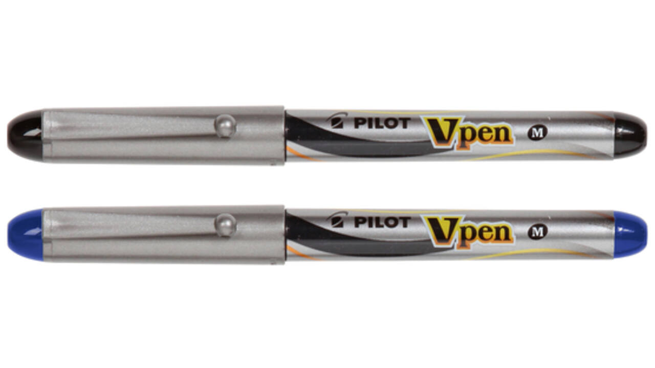 Vulpen Pilot Vpen medium zilver/blauw
