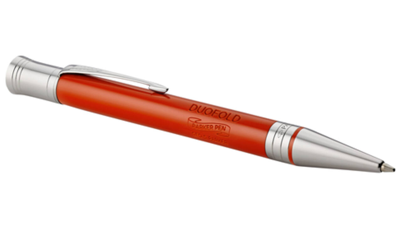 Balpen Parker Duofold Classic Vintage big lacquer red CT medium