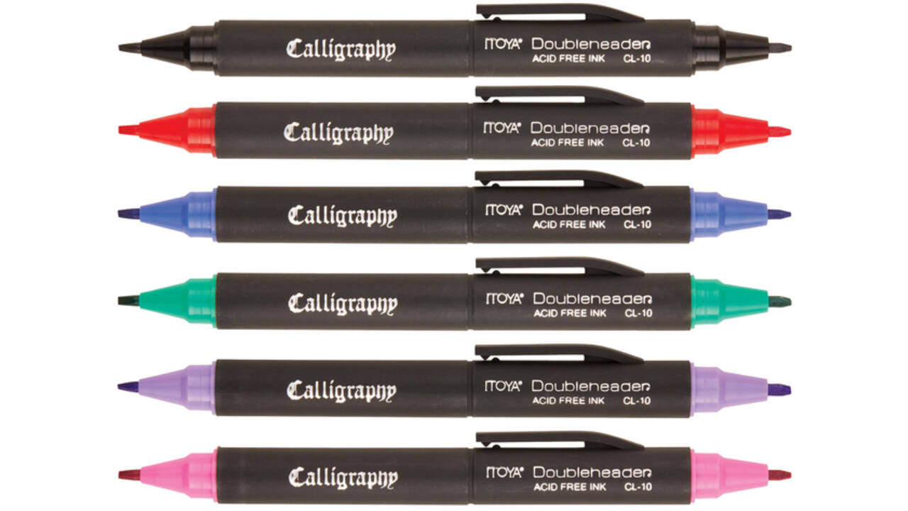 Kalligrafiepen Itoya CL-10 1.5 èn 3.0mm blauw
