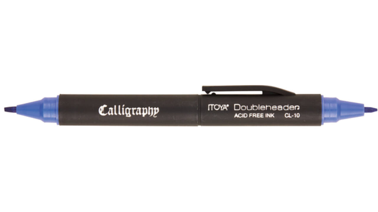 Kalligrafiepen Itoya CL-10 1.5 èn 3.0mm blauw