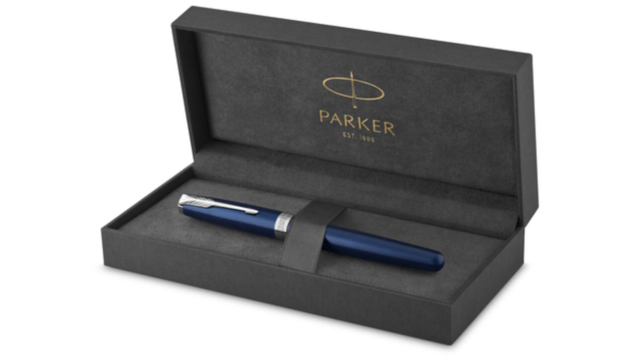 Vulpen Parker Sonnet blue lacquer CT medium