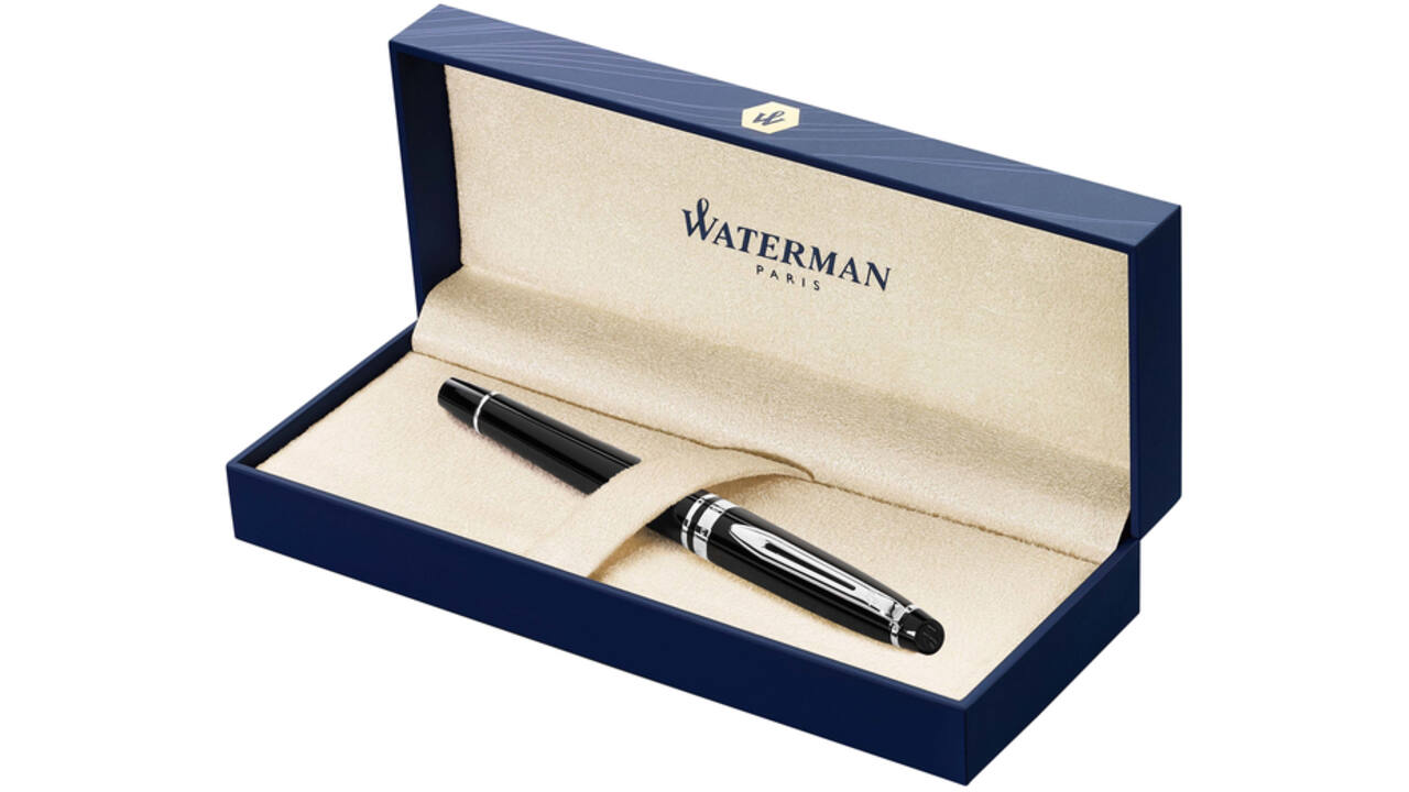 Vulpen Waterman Expert black lacquer CT medium