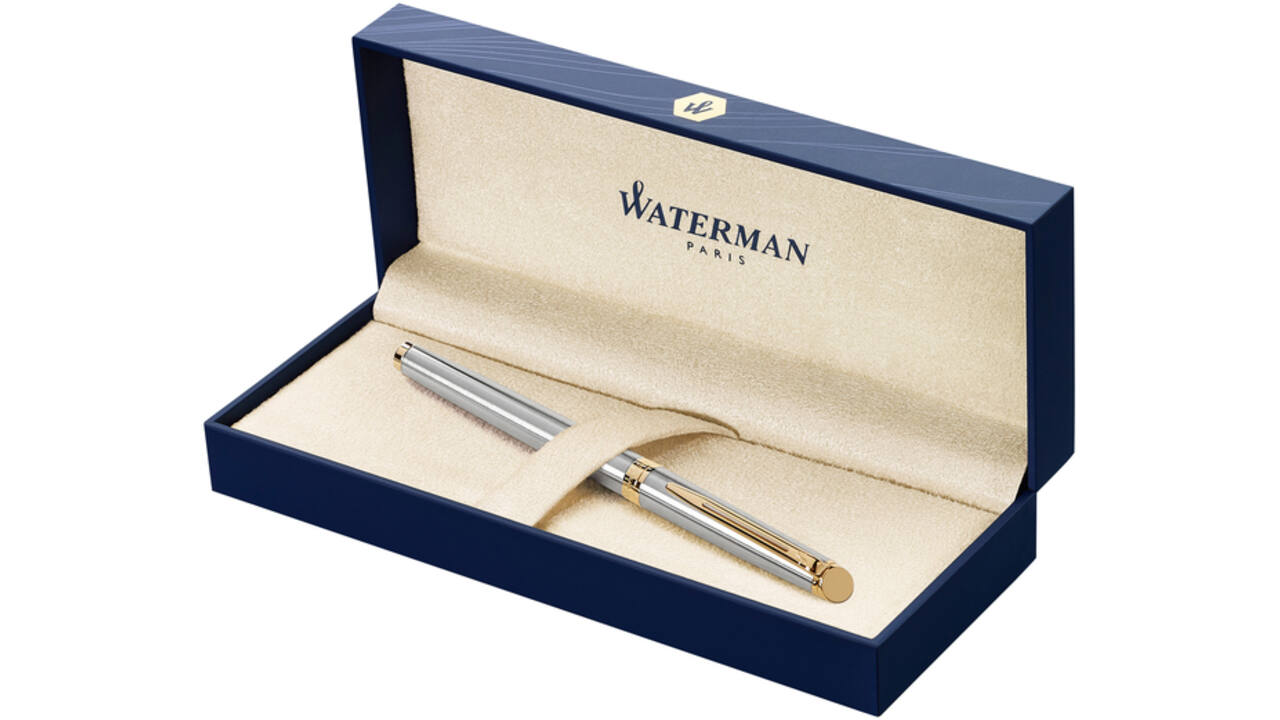 Vulpen Waterman Hémisphère stainless steel GT fijn