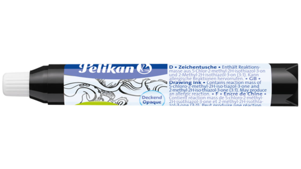 Oostindische inkt Pelikan pipet 9ml zwart