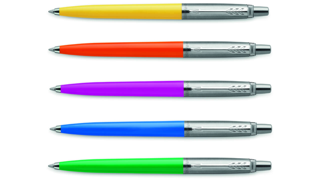 Balpen Parker Jotter Original CT M transitbox 20 assortikleuren