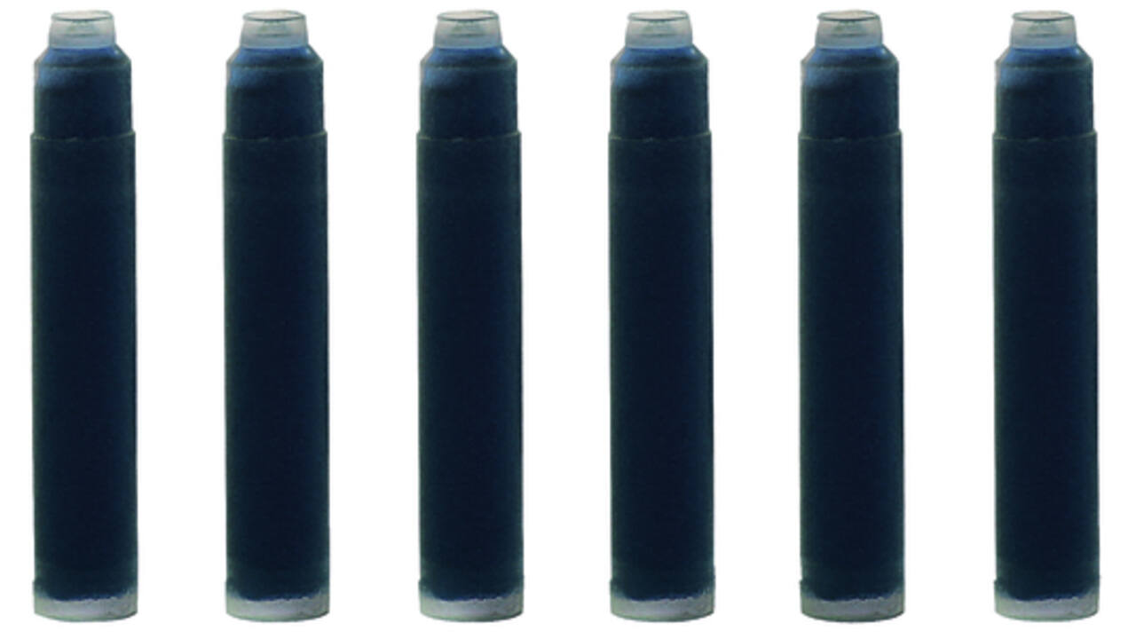 Inktpatroon Waterman internationaal Florida blauw pak à 6 stuks