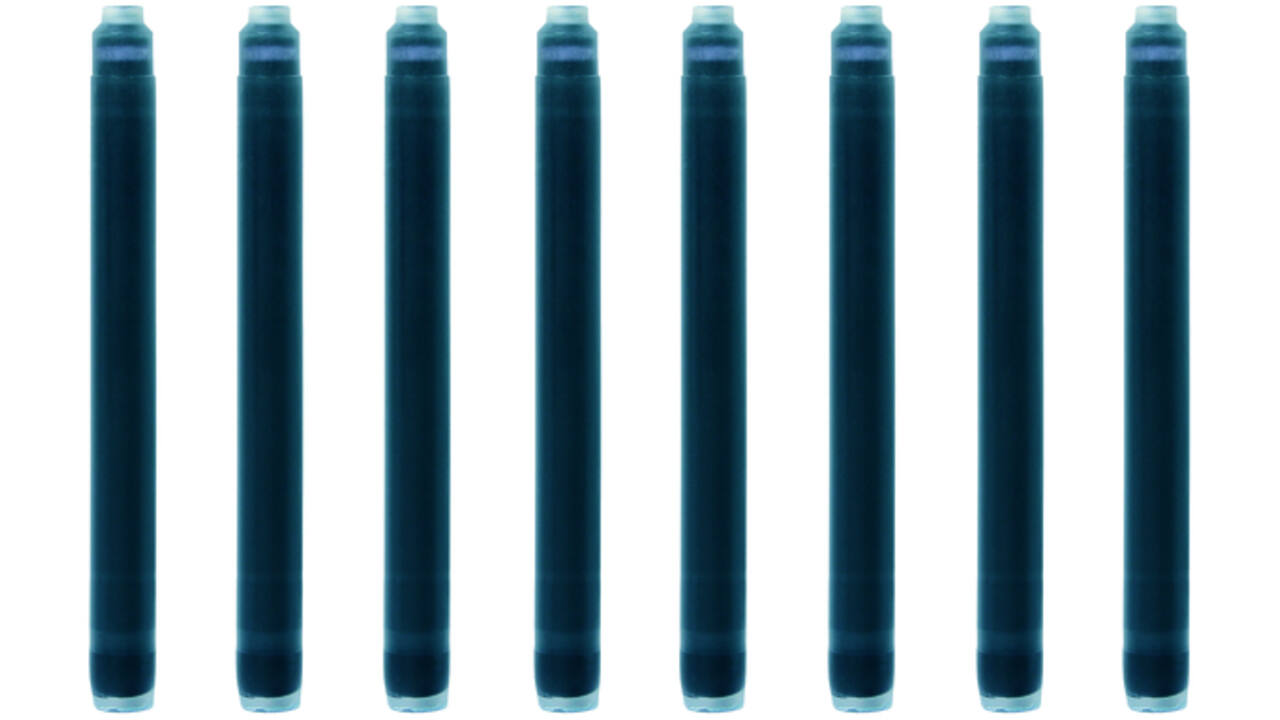 Inktpatroon Waterman nr 23 lang blauw pak à 8 stuks