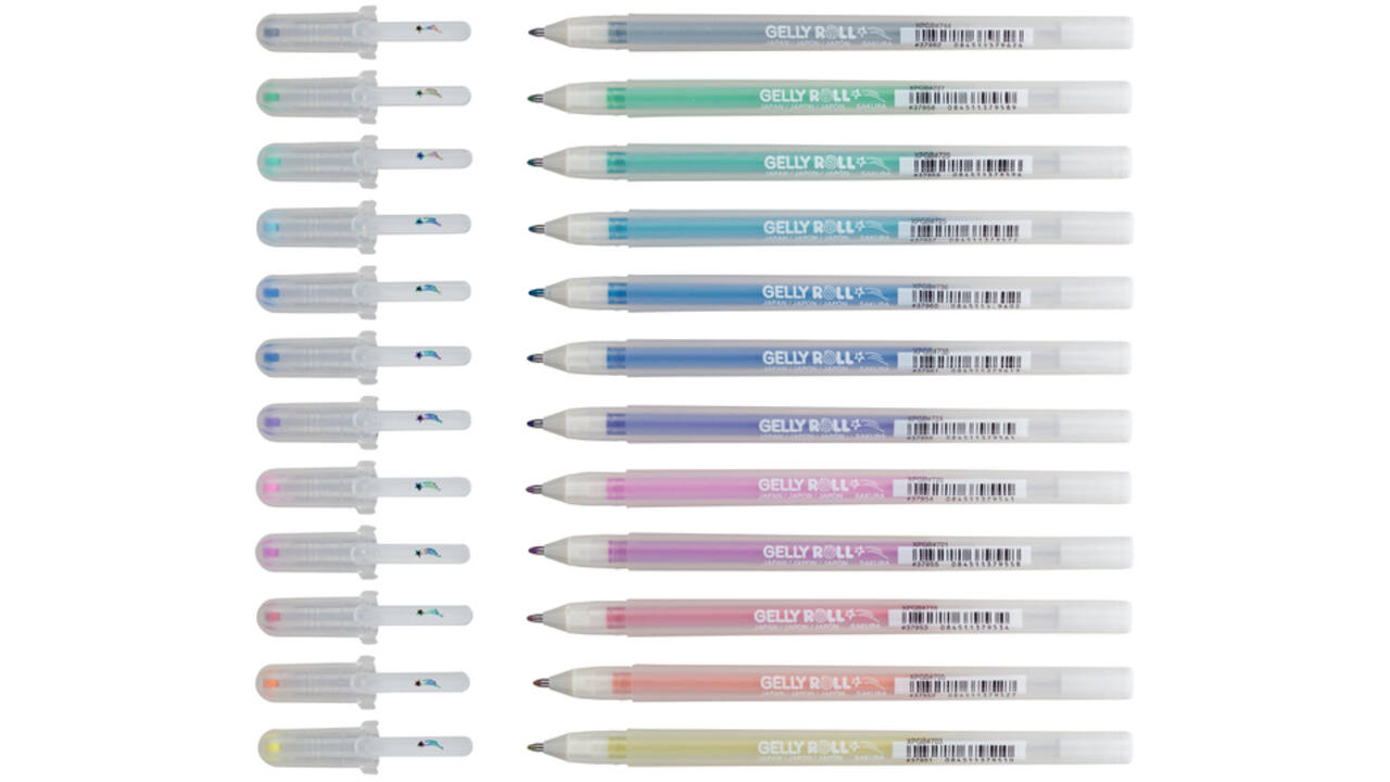 Gelschrijver Sakura Gelly Roll Stardust glitter assorti