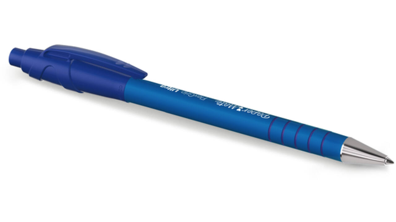 Balpen Paper Mate Flexgrip Ultra medium blauw blister à 5 stuks