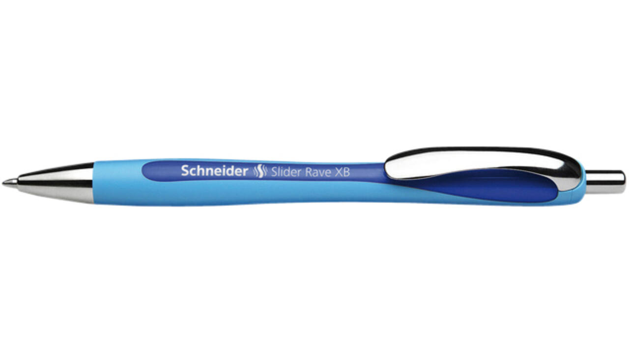 Balpen Schneider Slider Rave extra breed donkerblauw