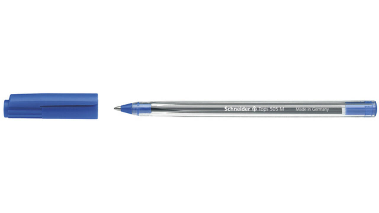 Balpen Schneider Tops 505 medium blauw
