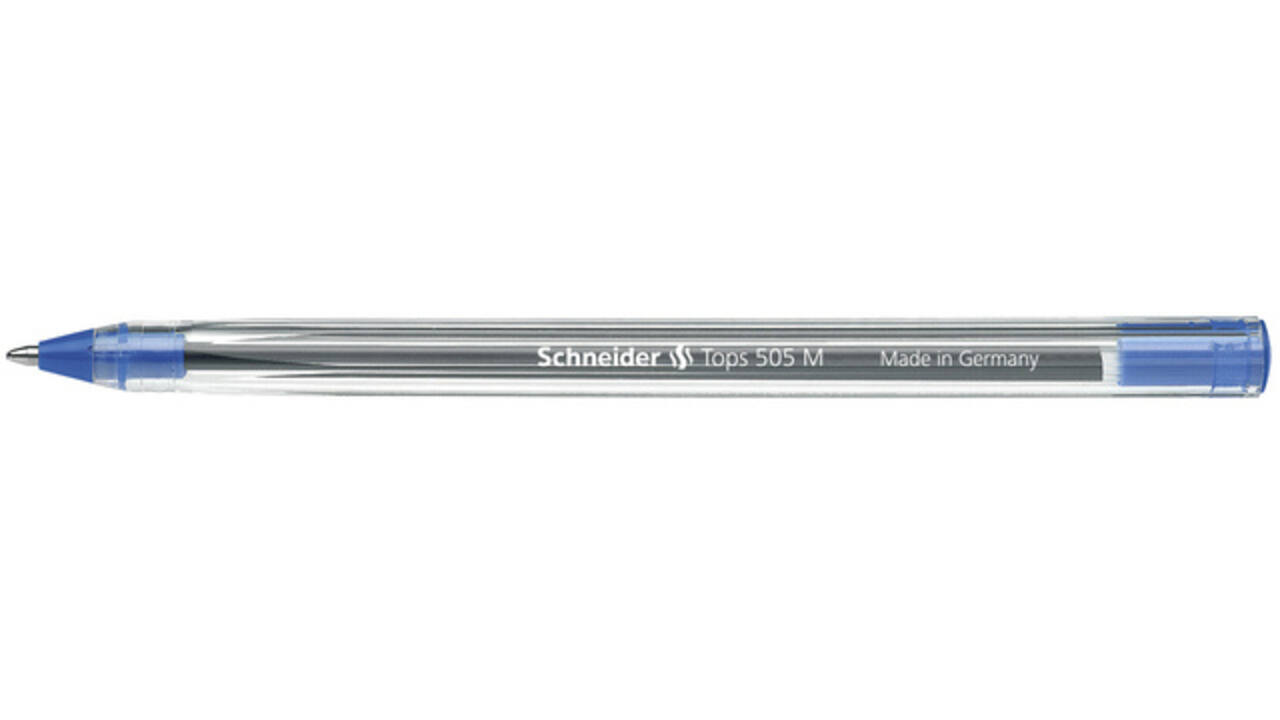 Balpen Schneider Tops 505 medium blauw