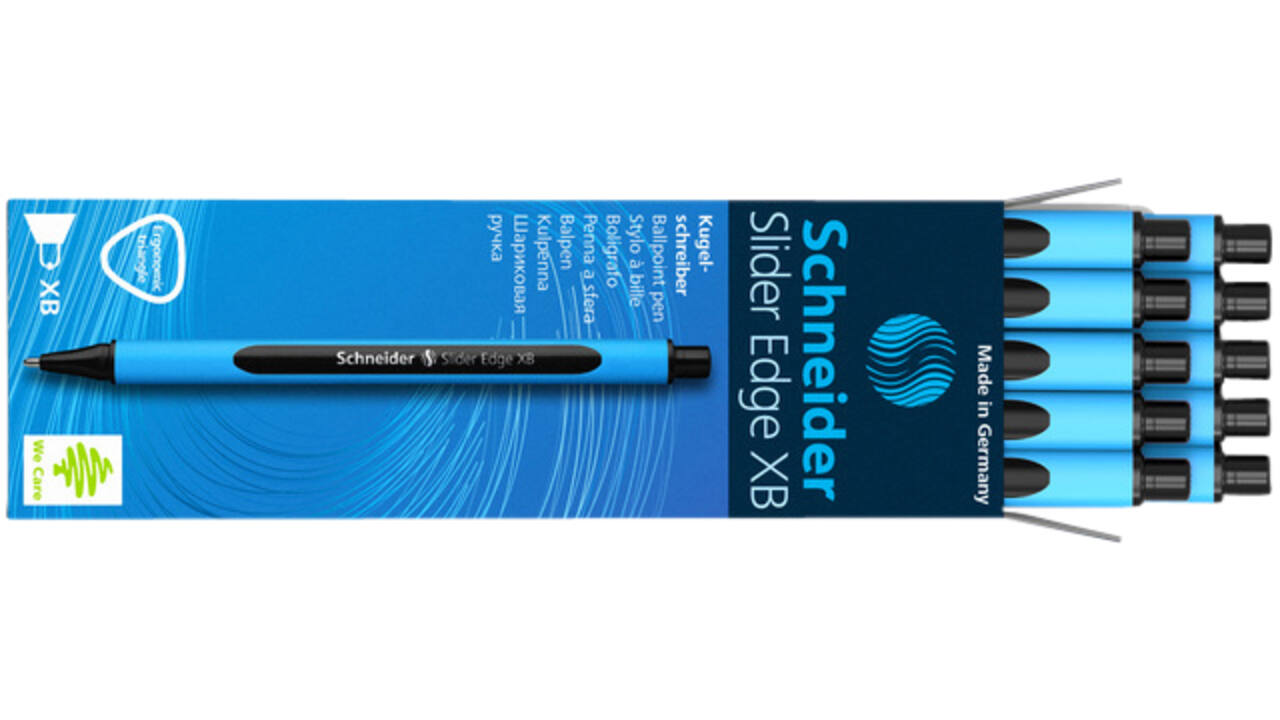 Balpen Schneider Slider Edge extra breed zwart