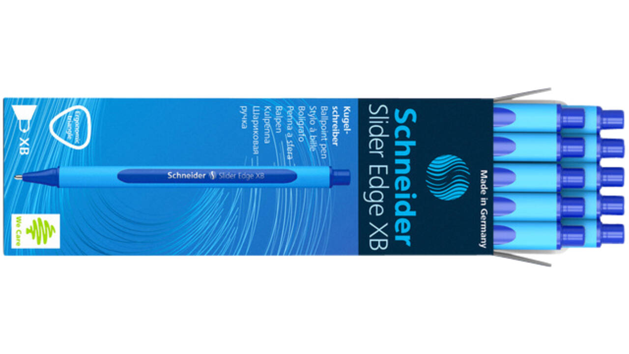 Balpen Schneider Slider Edge extra breed blauw