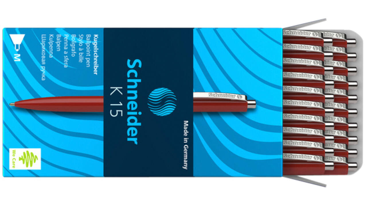 Balpen Schneider K15 medium rood
