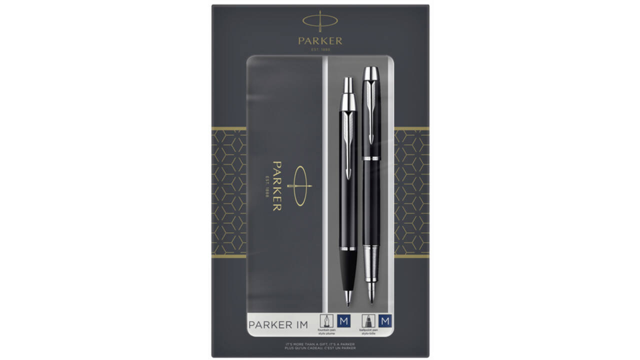 Balpen en vulpen Parker IM black CT medium