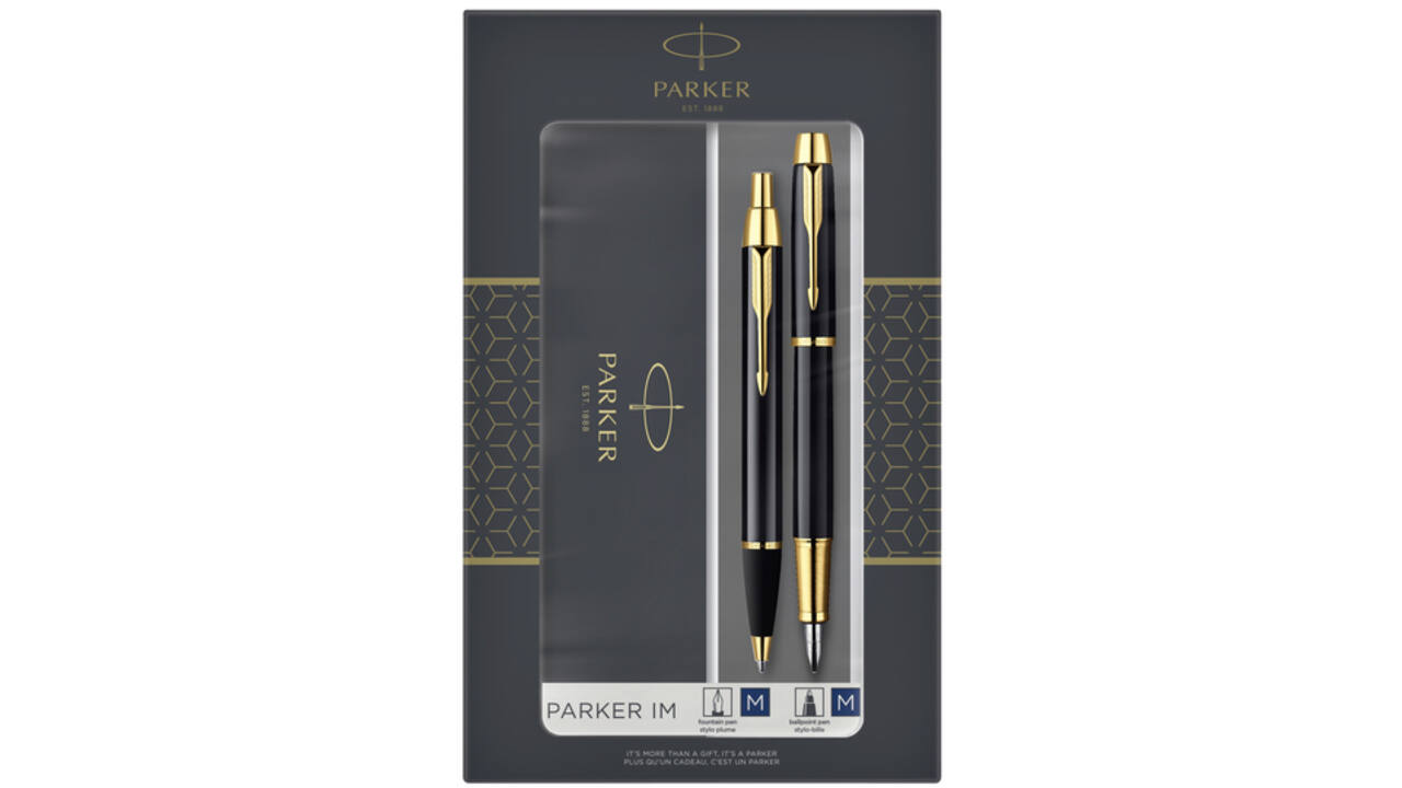 Balpen en vulpen Parker IM black GT medium