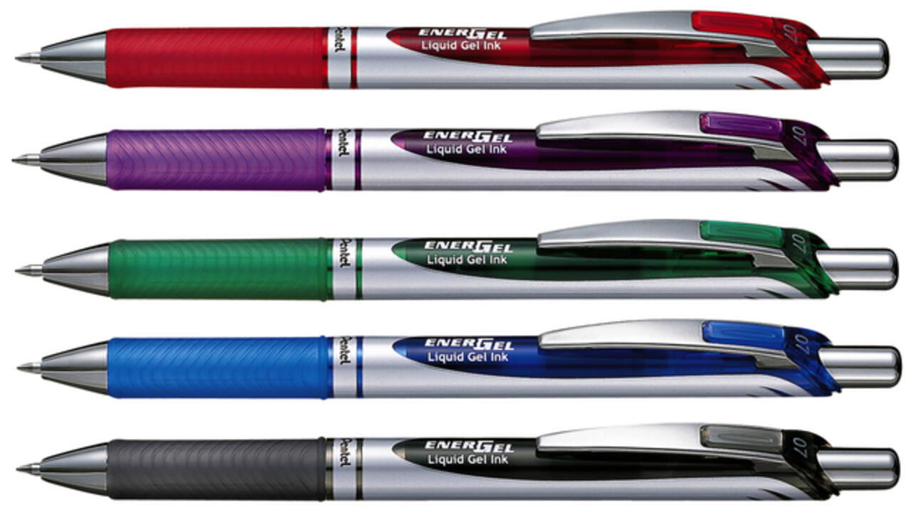Gelschrijver Pentel BL77 Energel medium zwart