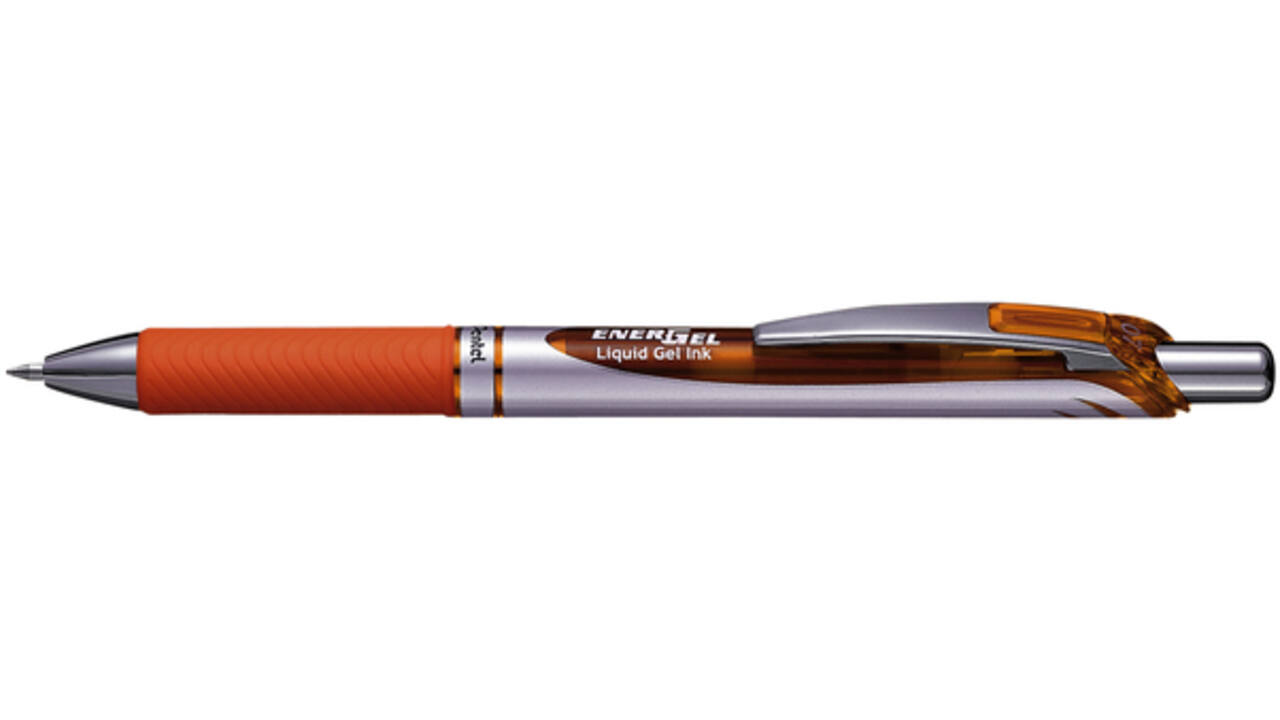 Gelschrijver Pentel BL77 Energel medium oranje