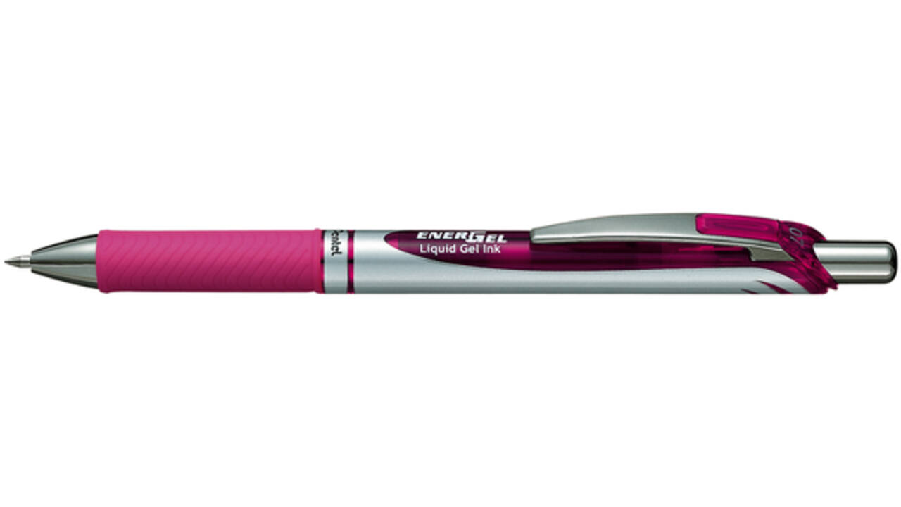 Gelschrijver Pentel BL77 Energel medium roze