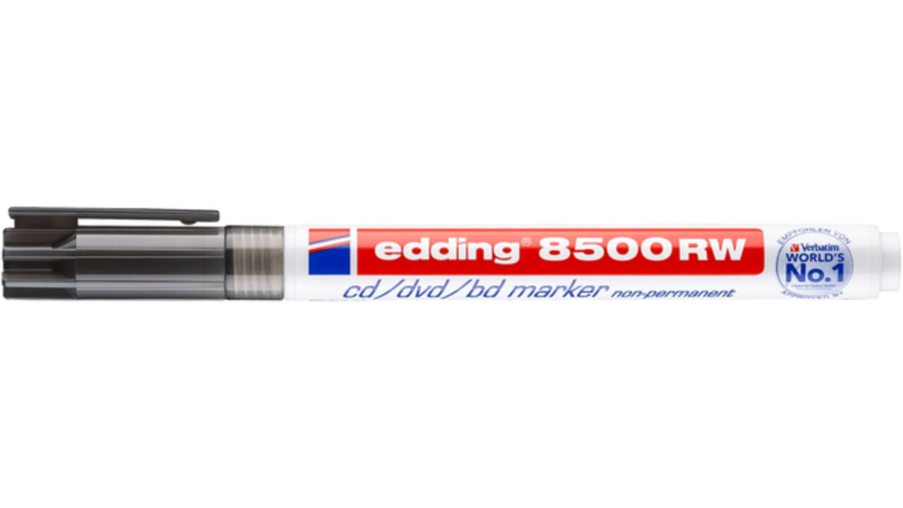 Cd marker edding 8500 rond 1.0mm zwart