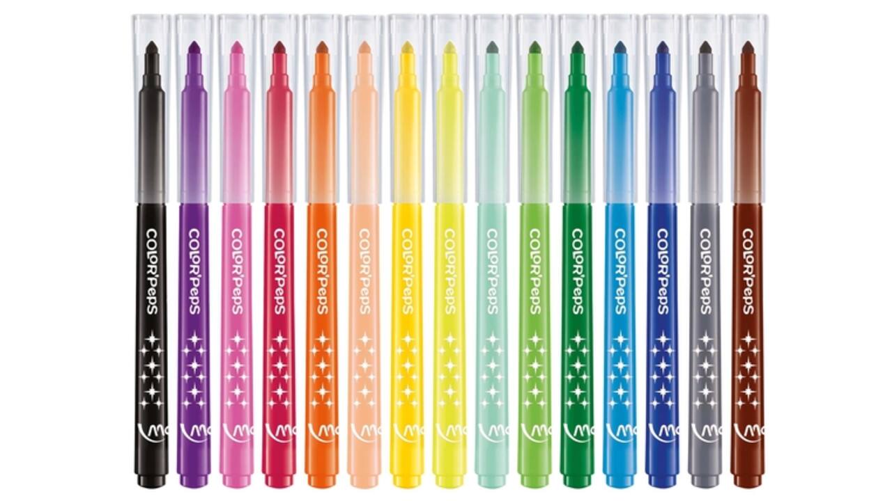 Viltstift Maped Color'Peps Long Life set á 15 kleuren